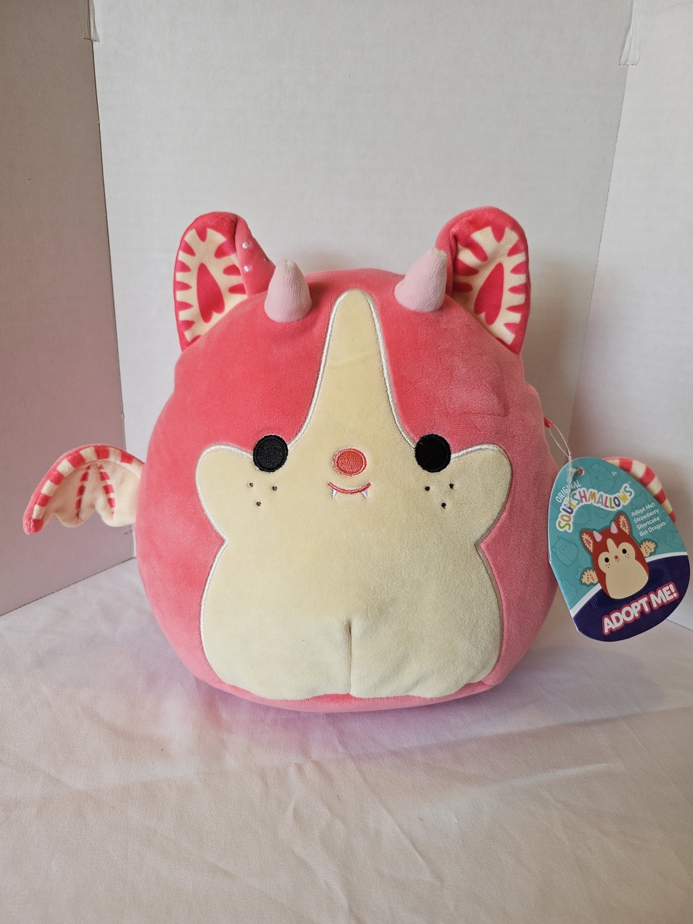 Squishmallows Strawberry Shortcake Bat Dragon, Adopt Me! Roblox Crossover